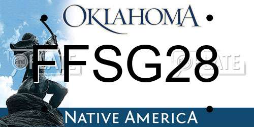 FFSG28 Oklahoma License Plate