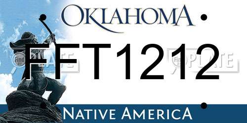 FFT1212 Oklahoma License Plate