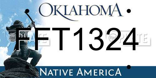 FFT1324 Oklahoma License Plate