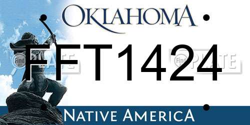 FFT1424 Oklahoma License Plate