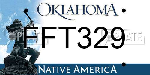 FFT329 Oklahoma License Plate
