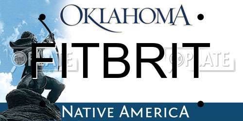 FITBRIT Oklahoma License Plate