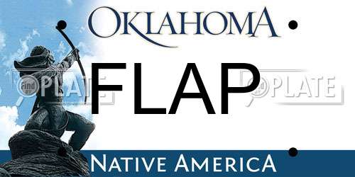 FLAP Oklahoma License Plate