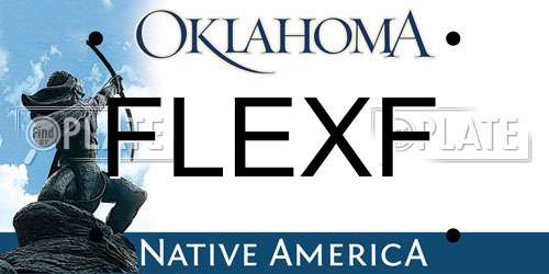 FLEXF Oklahoma License Plate