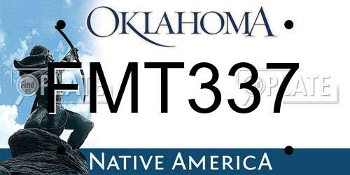 FMT337 Oklahoma License Plate