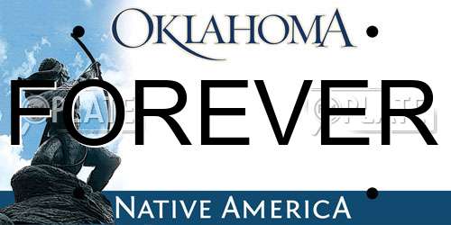 FOREVER Oklahoma License Plate