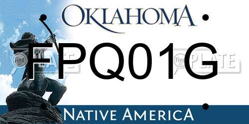 FPQ01G Oklahoma License Plate