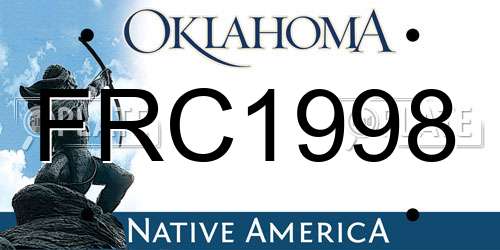 FRC1998 Oklahoma License Plate