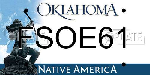 FSOE61 Oklahoma License Plate