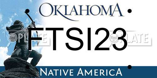 FTSI23 Oklahoma License Plate