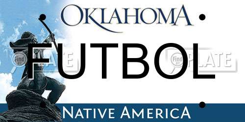 FUTBOL Oklahoma License Plate