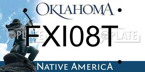 FXI08T Oklahoma License Plate