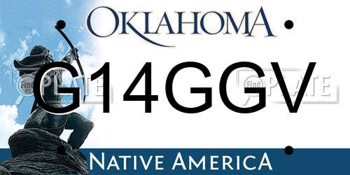G14GGV Oklahoma License Plate