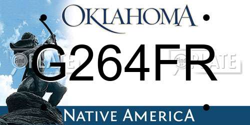 G264FR Oklahoma License Plate