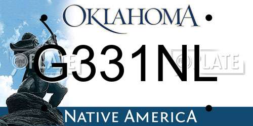 G331NL Oklahoma License Plate