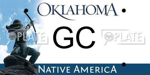 GC Oklahoma License Plate