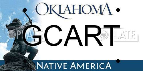GCART Oklahoma License Plate