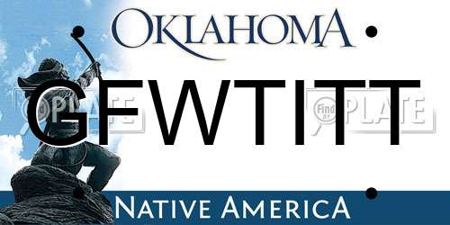 GFWTITT Oklahoma License Plate