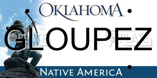 GLOUPEZ Oklahoma License Plate