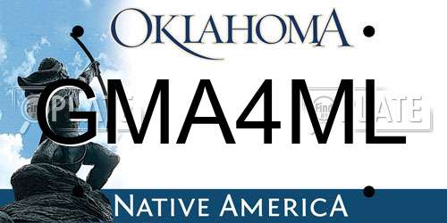 GMA4ML Oklahoma License Plate