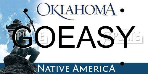 GOEASY Oklahoma License Plate