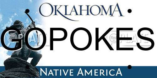 GOPOKES Oklahoma License Plate