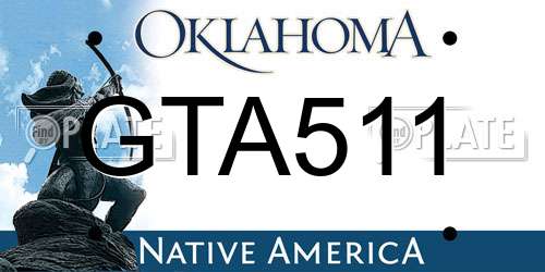 GTA511 Oklahoma License Plate