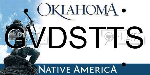 GVDSTTS Oklahoma License Plate