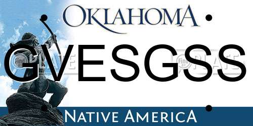 GVESGSS Oklahoma License Plate