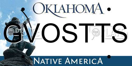 GVOSTTS Oklahoma License Plate