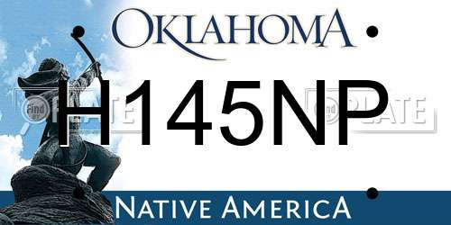 H145NP Oklahoma License Plate