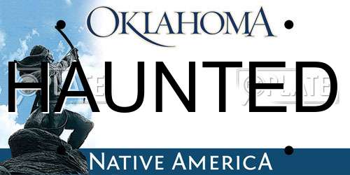 HAUNTED Oklahoma License Plate