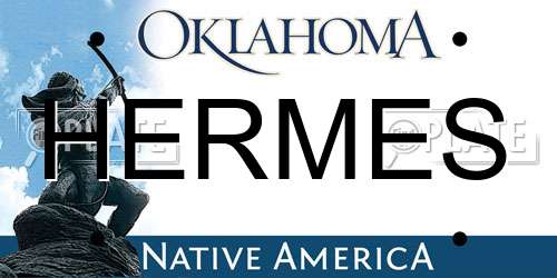 HERMES Oklahoma License Plate