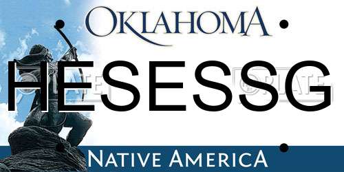 HESESSG Oklahoma License Plate