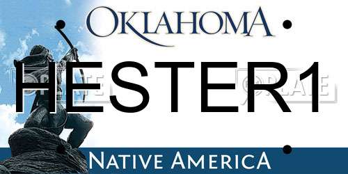 HESTER1 Oklahoma License Plate