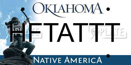 HFTATTT Oklahoma License Plate
