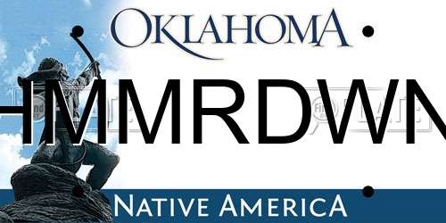 HMMRDWN Oklahoma License Plate