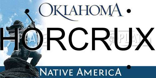HORCRUX Oklahoma License Plate