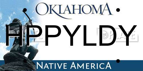 HPPYLDY Oklahoma License Plate