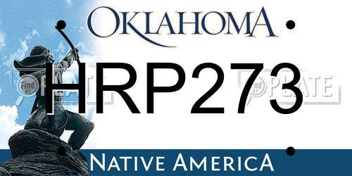 HRP273 Oklahoma License Plate