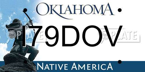 I79DOV Oklahoma License Plate