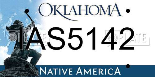 IAS5142 Oklahoma License Plate