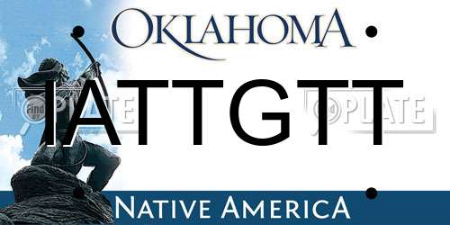 IATTGTT Oklahoma License Plate