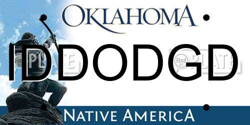 IDDODGD Oklahoma License Plate