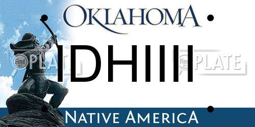 IDHIIII Oklahoma License Plate