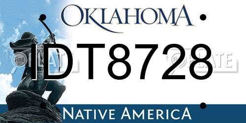 IDT8728 Oklahoma License Plate