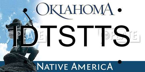 IDTSTTS Oklahoma License Plate