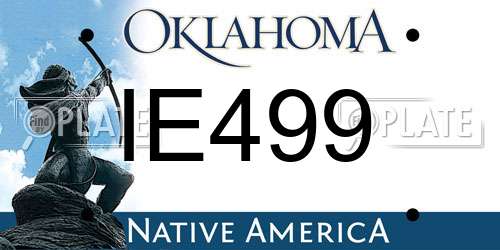 IE499 Oklahoma License Plate