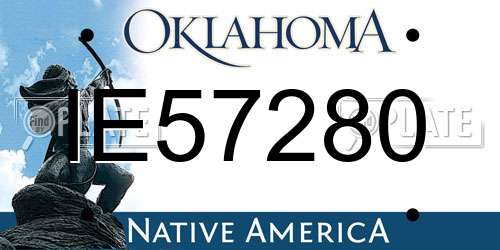 IE57280 Oklahoma License Plate
