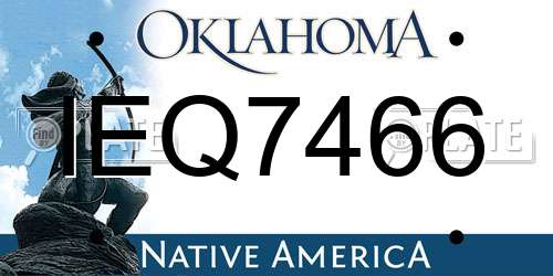 IEQ7466 Oklahoma License Plate